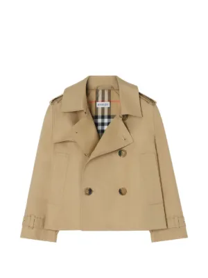 Burberry Kids cotton trench jacket
