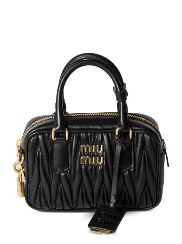 Miu Miu Arcadie Matelass&eacute; nappa leather bag