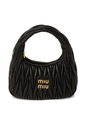 Miu Miu Wander Matelassé nappa leather shoulder bag