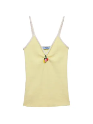 Prada cotton boucl&eacute; top