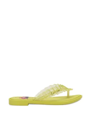 Melissa x Ganni ruffled  flip-flops