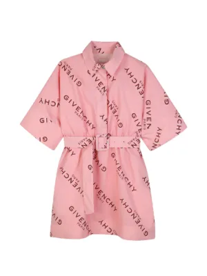 Givenchy Kids logo-print belted dress