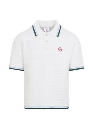 Casablanca textured-knit polo shirt
