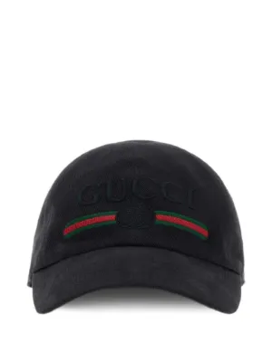 Gucci Web-stripe embroidered baseball cap