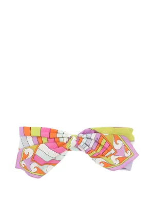 PUCCI Iride-print knotted headband
