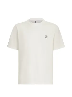 Brunello Cucinelli cotton jersey crew neck T-shirt with logo