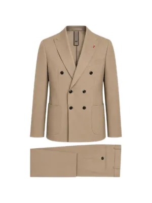 MULISH double-breasted peak-lapel suit