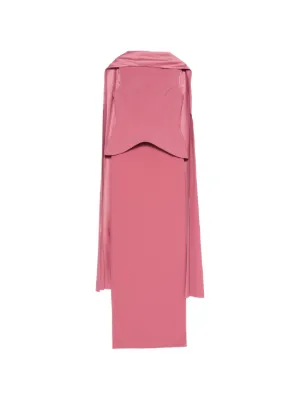 Solace London Annie peplum-waist draped-detail maxi dress