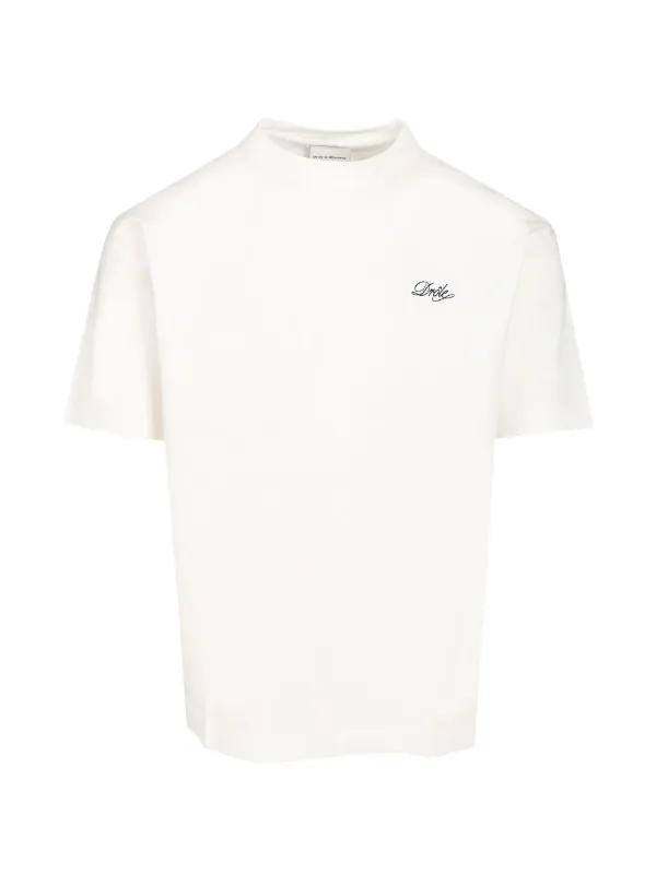 Drôle De Monsieur Drôle Belissima logo-embroidered T-shirt