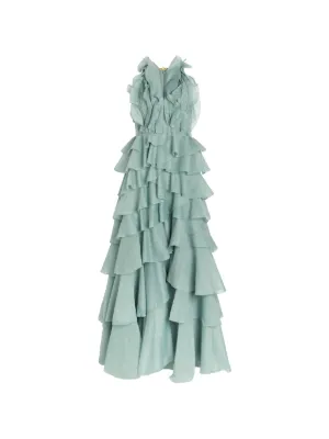 Aje ruffled tiered maxi dress