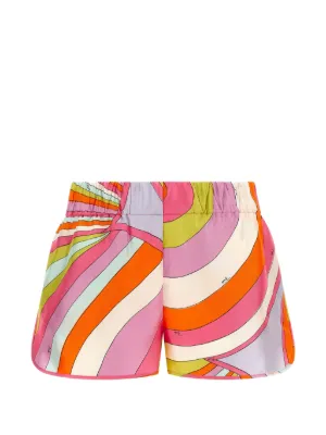 PUCCI Iride-print silk shorts