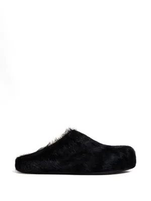 Marni long hair calfskin Fussbett sabot