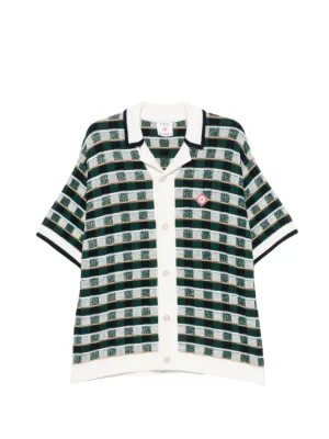 Casablanca check-pattern short-sleeve shirt