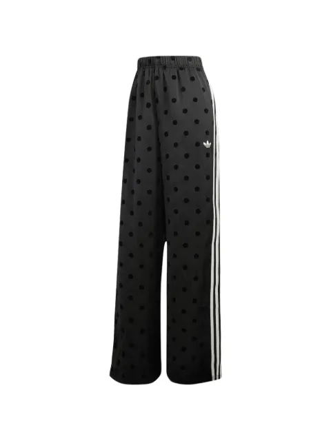 adidas polka-dot satin track pants 
