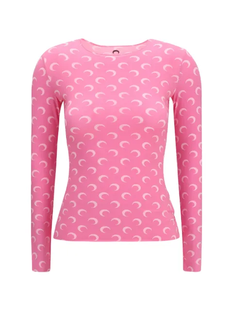Marine Serre moon-print long-sleeve top