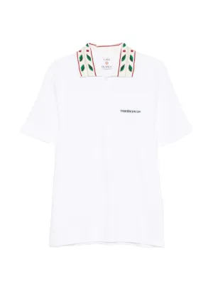 Casablanca logo-embroidered polo shirt