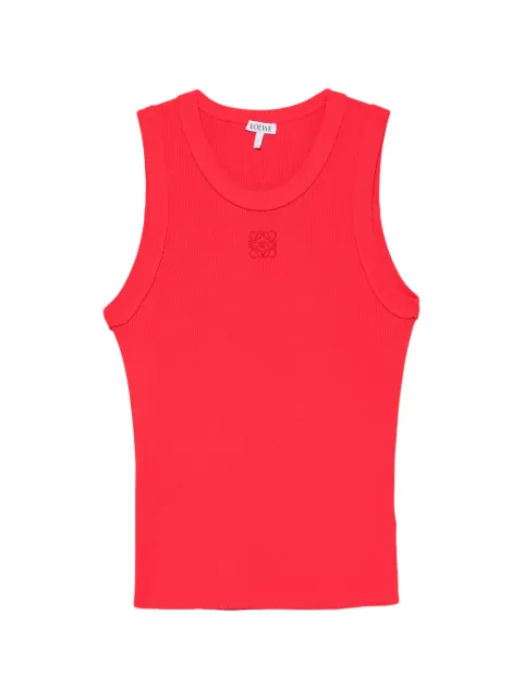 LOEWE Anagram-embroidered ribbed tank top