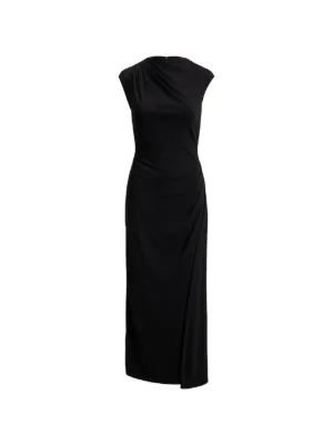 Lauren Ralph Lauren pleated boat neck maxi dress