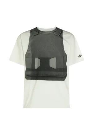 AWGE bulletproof vest-print T-shirt