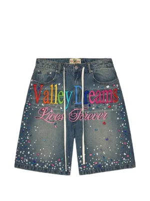 Vale Ice Cream crystal-embellished shorts