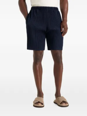 Manière De Voir Drew in navy pleated shorts