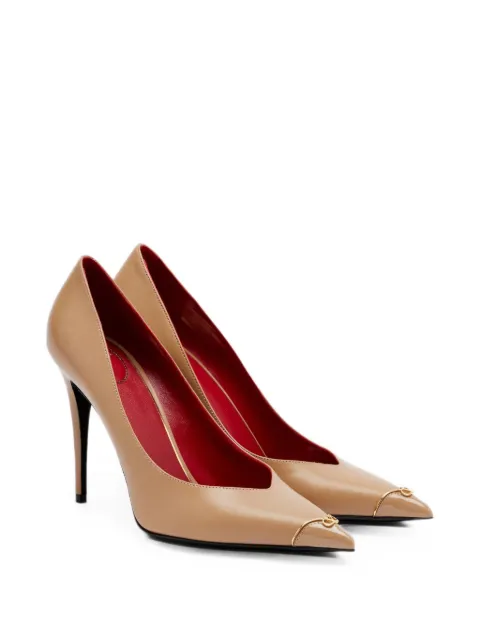 Valentino Garavani Heartip VLogo Signature pointed-toe pumps 