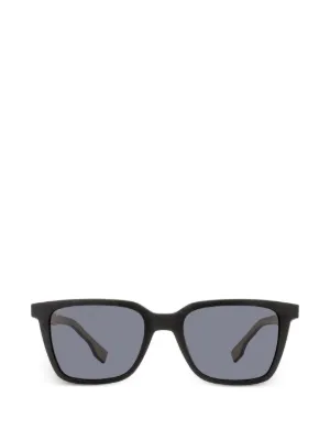 BOSS stepped-brow-line rectangle-frame sunglasses