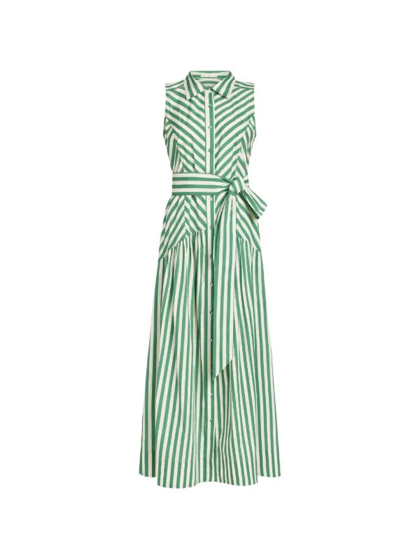 Marie Oliver Adalyn striped cotton midi dress
