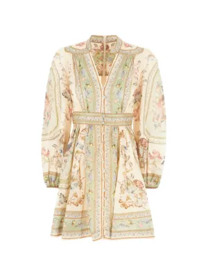 ZIMMERMANN mini Roselight floral-print dress