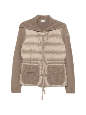 Moncler quilted drawstring-waist cardigan