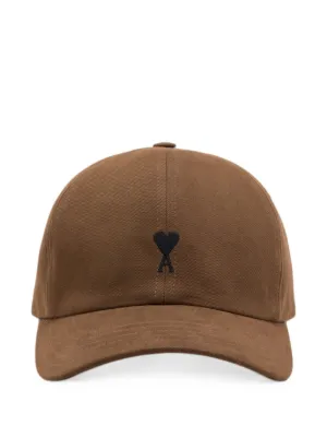 AMI Paris cotton cap with Ami de Coeur