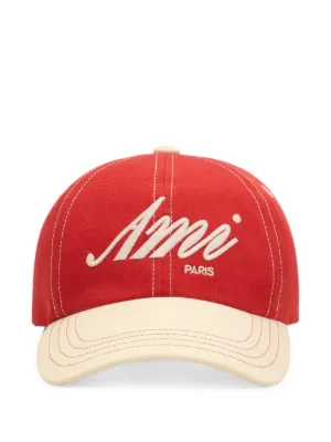 AMI Paris cotton cap with Ami Paris embroidery