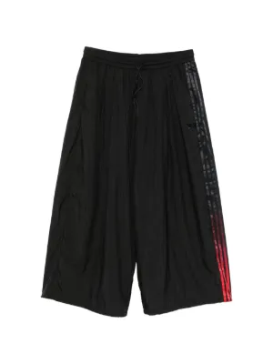 Y-3 logo-print drawstring-waist trousers