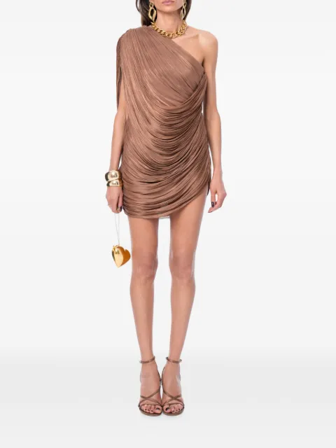 Ana Radu one-shoulder draped mini dress