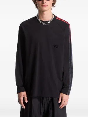 Y-3 raglan-sleeve side-stripe T-shirt