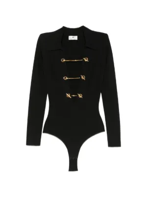 Elisabetta Franchi cut-out chain-link bodysuit