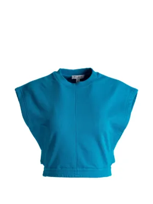 Ala&iuml;a cropped sleeveless top