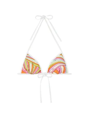 PUCCI Iride-print triangle bikini top