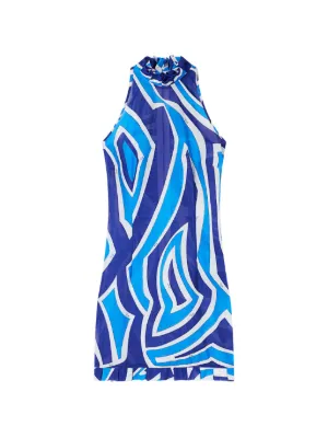 PUCCI Labirinto-print dress with ruffle details