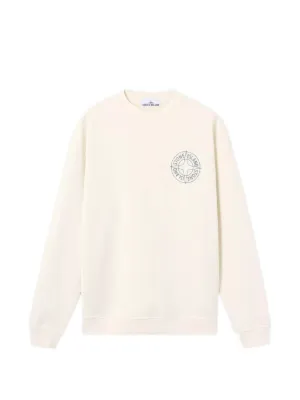 Stone Island logo-print cotton sweatshirt