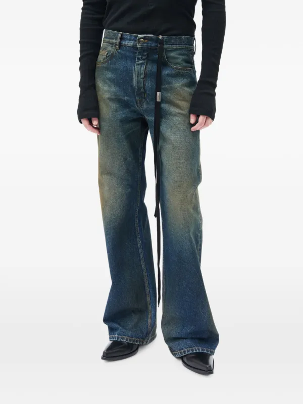 Ann Demeulemeester Modest faded flared jeans
