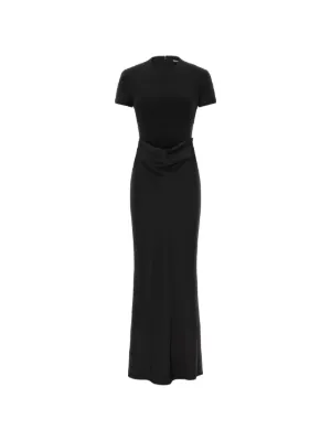ROTATE BIRGER CHRISTENSEN draped panelled maxi dress