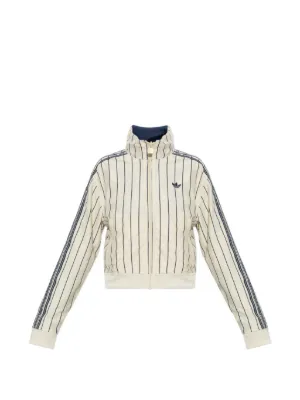 adidas reversible pinstriped bomber jacket