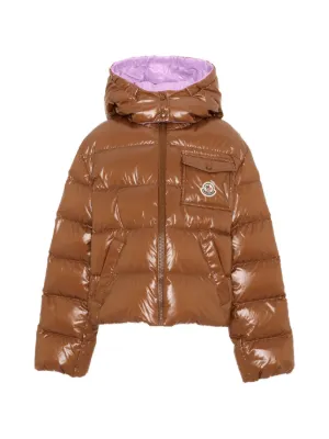 Moncler Enfant Andro logo-patch padded jacket