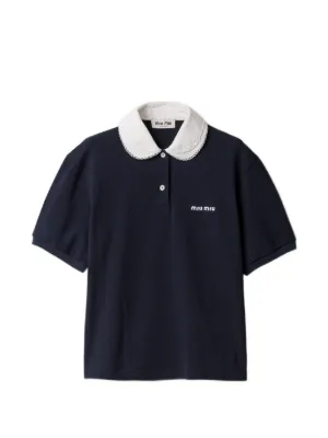 Miu Miu piqu&eacute; polo shirt