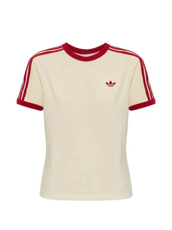 adidas 3 Stripes Slim Fit striped-details T-shirt