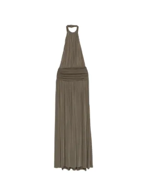ARCINA ORI Santina halterneck maxi dress