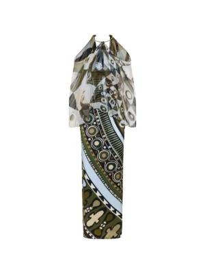 PUCCI Iride-print silk-chiffon maxi dress