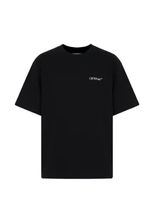 Off-White logo-embroidered T-shirt