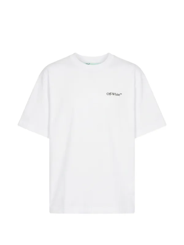Off-White logo-embroidered T-shirt